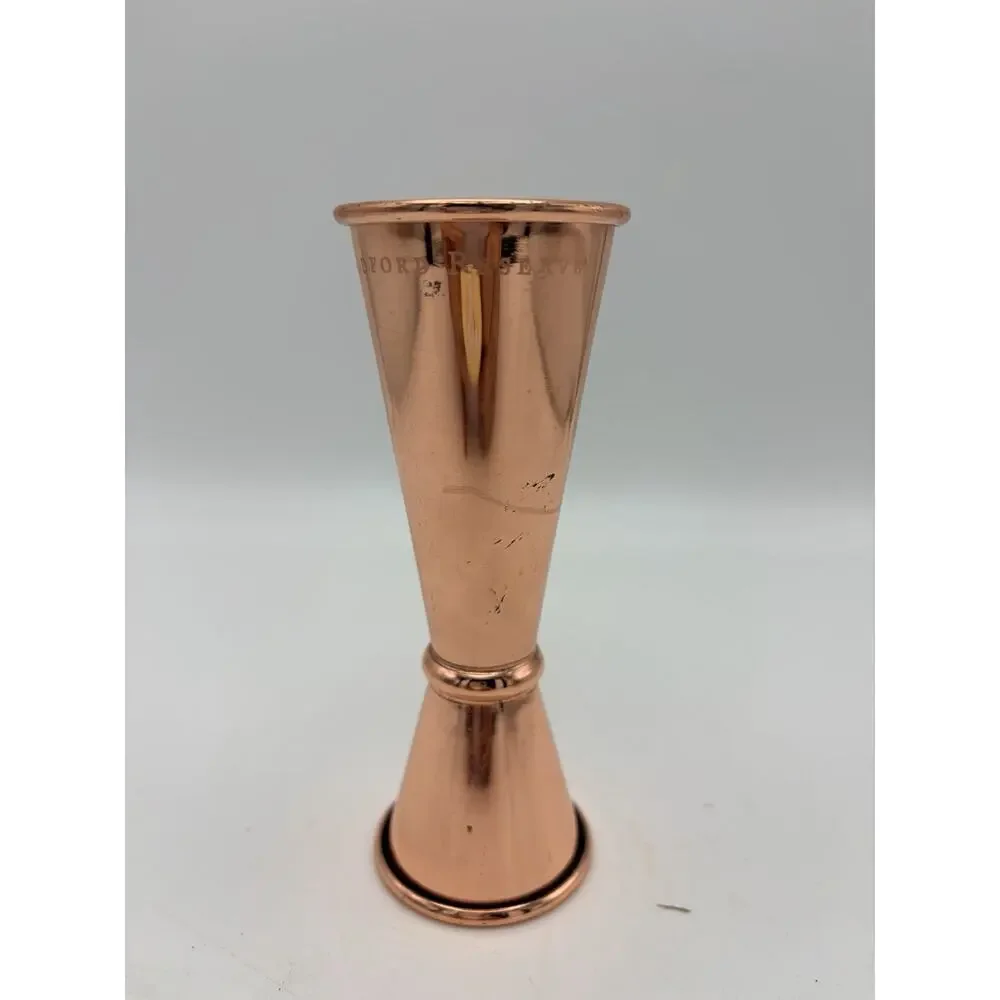 Copper Plated Cocktail Jiggers by Cocktail Kingdom.